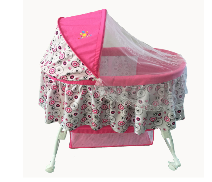 Babylove 27-729 Playpen With Mosquito Net - Pink - Zoom Image