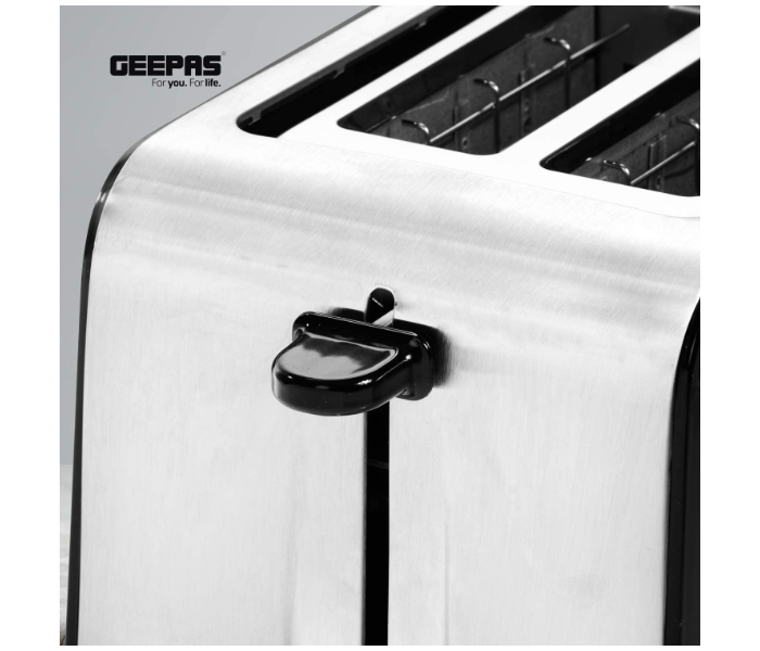 Geepas GBT36513UK 850W 2 Slice Bread Toaster with Slide Out – Black and White - Zoom Image 7