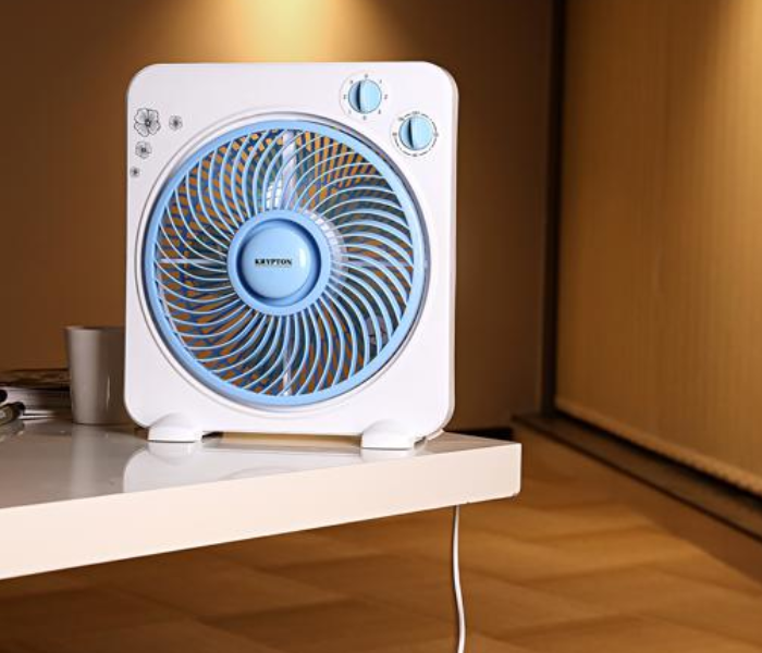 Krypton KNF6025 10-inch Box Fan - White & Blue - Zoom Image 4