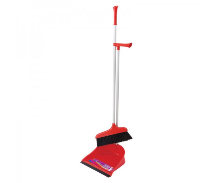 Parex Broom With Dustpan - Red - Zoom Image