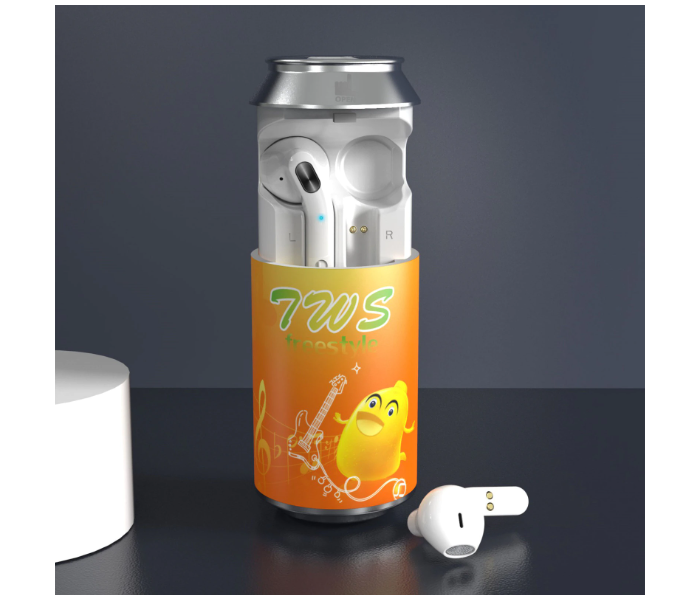 Jongo H35T TWS True Wireless Personalized Design Airpod Va-Su 2 -Orange - Zoom Image 3