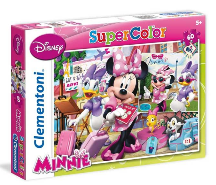 Clementoni 60 Pcs Super Puzzle Disney Minnie - Pink - Zoom Image 1