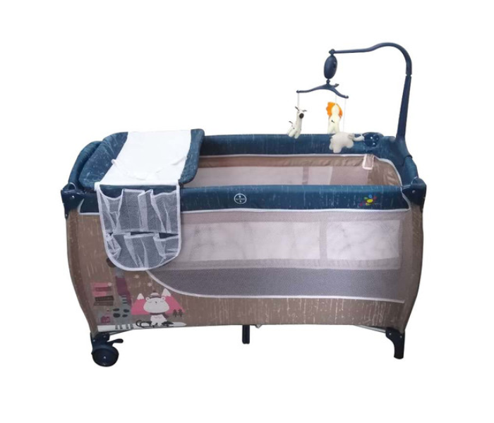 Babylove 27-613P Baby Love Playpen Two Layers With Toys - Blue - Zoom Image 1