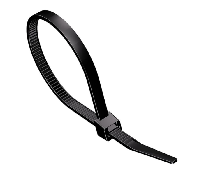 Self Locking 300 X 3.6mm Nylon Cable Zip Ties - Black - Zoom Image