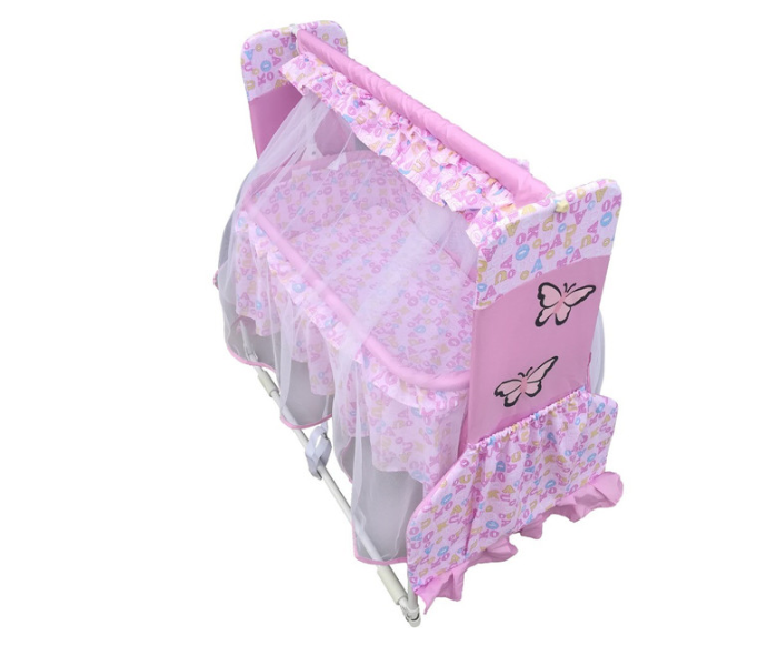 Babylove 27-732 Playpen With Mosquito Net - Pink - Zoom Image 1