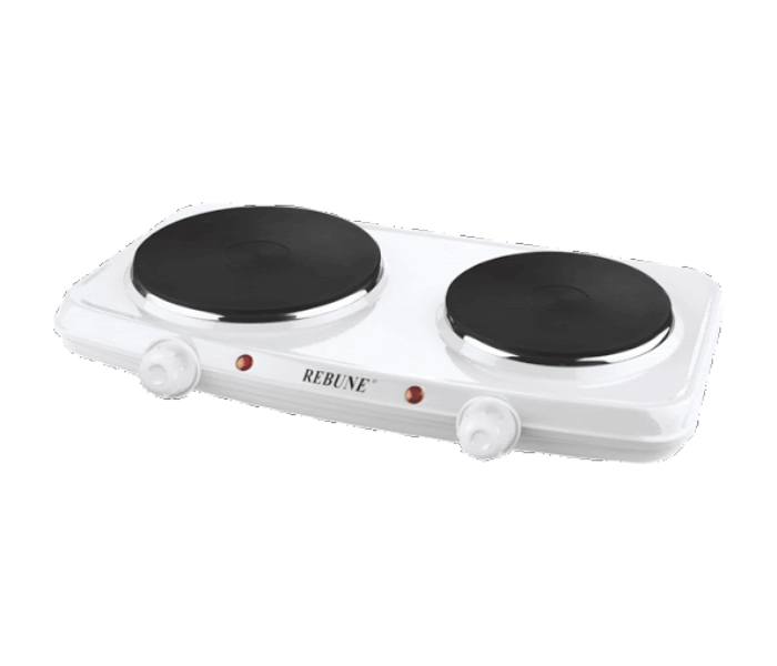 Rebune RE-4013 2000W Electric Hot Plate - White - Zoom Image