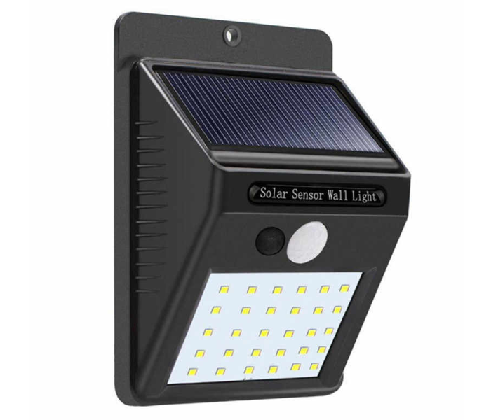 Generics 30 LED Solar Power PIR Motion Sensor Wall Light Lamp - Black - Zoom Image 2