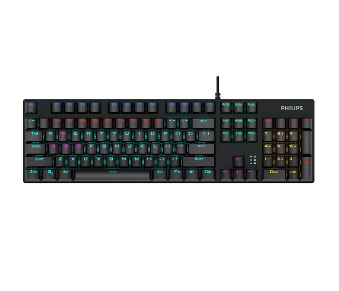 Philips SPK8404 RGB Mechanical Gaming Keyboard - Black - Zoom Image