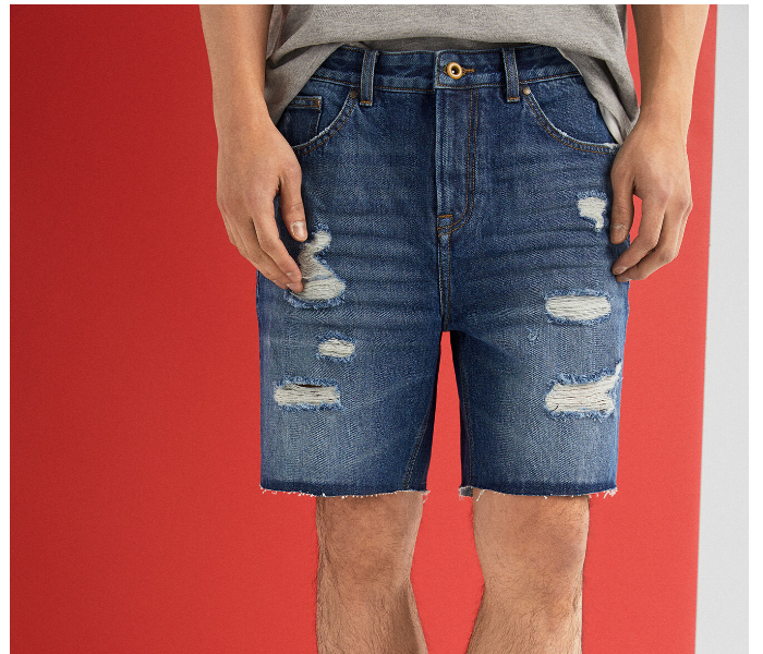 Springfield Denim Bermudas EU 40 - Medium Blue - Zoom Image 4