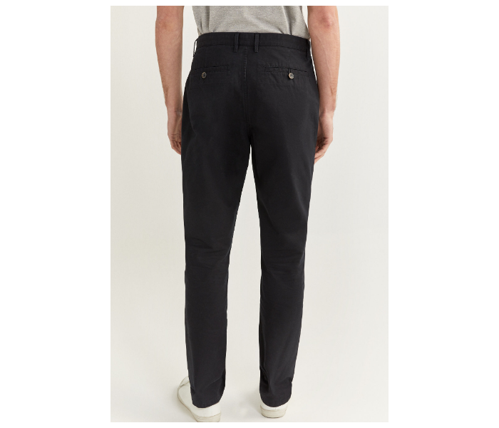 Springfield SS20 Solid Sport Trousers Chinos EU 38 For Men - Black - Zoom Image 4