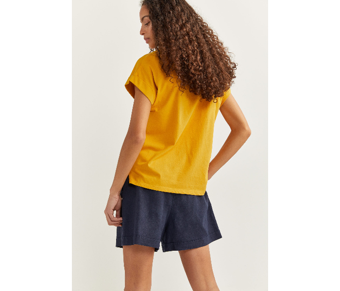 Springfield SS20 Short Sleeve T-Shirt With Design Large For Women - Dark Yellow - Zoom Image 3