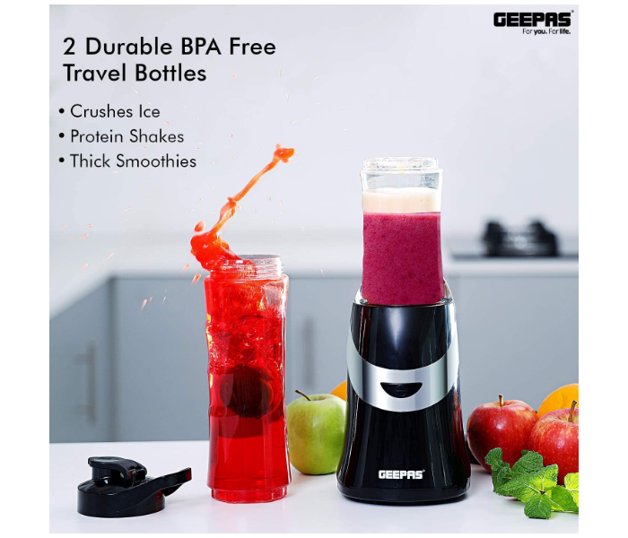 Geepas GSB44020 Personal Blender Smoothie Milkshake Maker - Transparent - Zoom Image 1