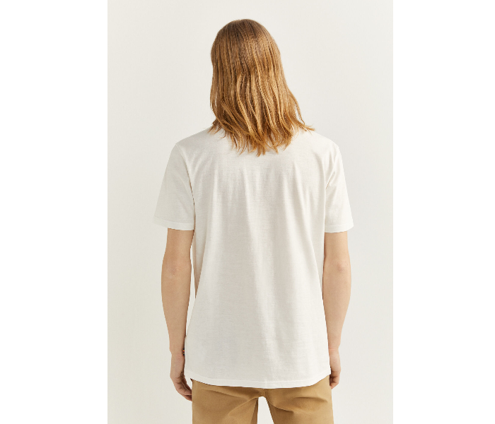 Springfield SS18 SPF Printed Quote Short Sleeve T-shirt Large - Cream - Zoom Image 3