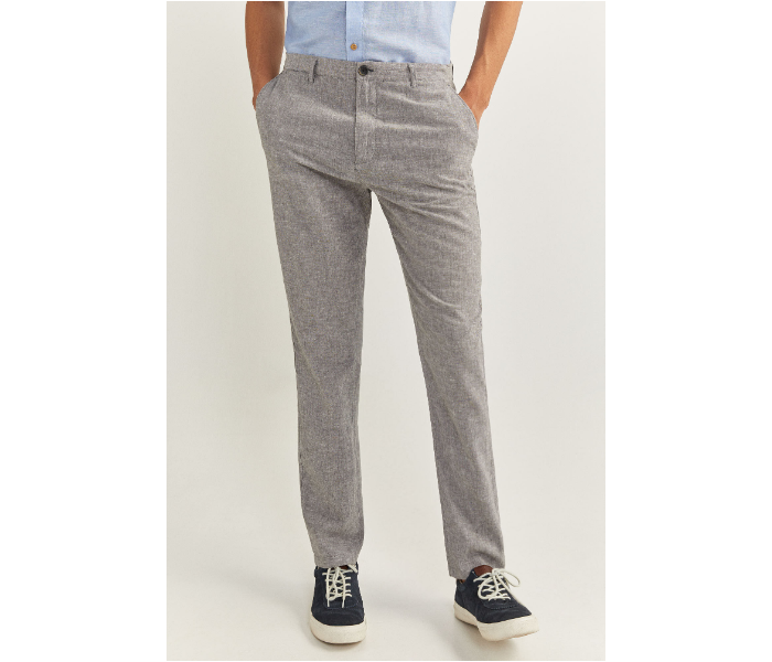 Springfield SS20 Solid Sport Trousers Chinos EU 46 For Men - Grey - Zoom Image 2