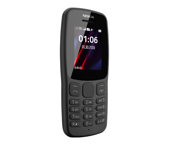 Nokia 106 Dual Sim Mobile Phone - Black - Zoom Image 2