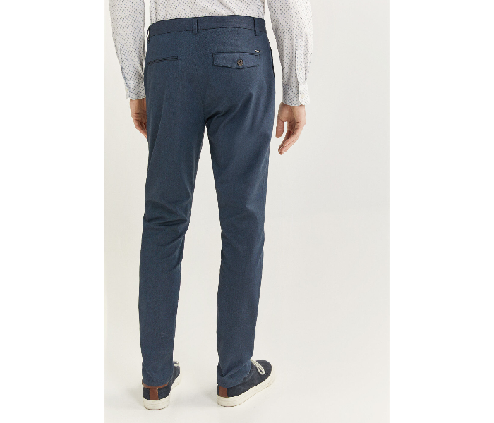 Springfield SS20 Solid Sport Trousers Chinos EU 46 For Men - Navy - Zoom Image 4