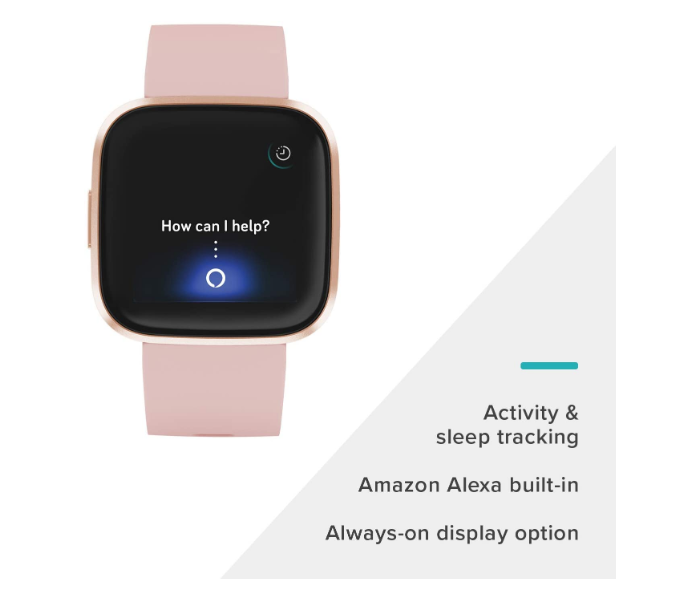 Fitbit Versa 2  Health and Fitness Watch - Rose - Zoom Image 3