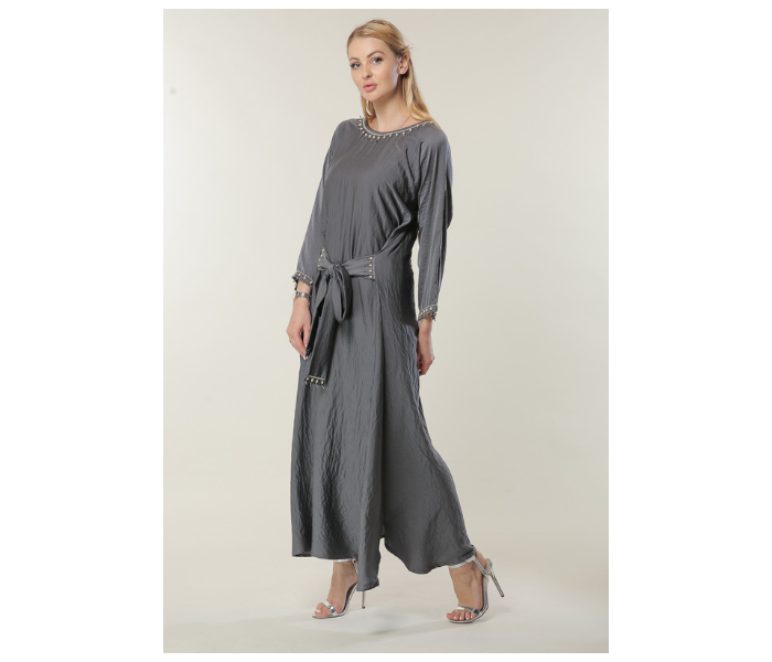 Moistreet Medium Grey Kaftan - Zoom Image 3