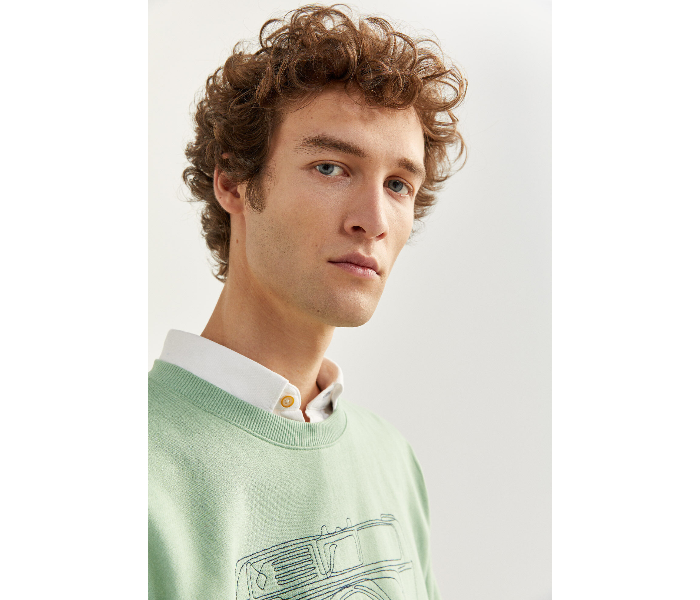 Springfield SS20 Knitwear Sweatshirt Large - Green - Zoom Image 3