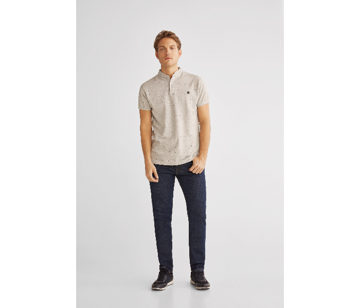 Springfield AW18 Basic Slim Fit Polo T-Shirt Small For Men - Beige - Zoom Image 3