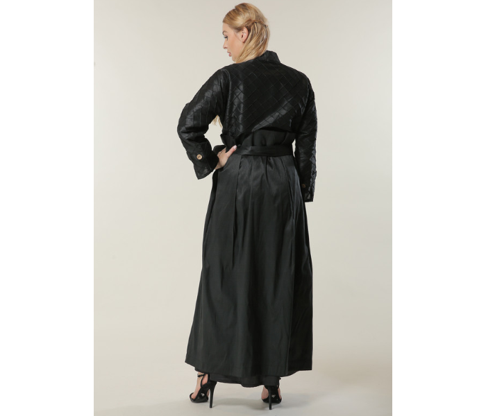 Moistreet Small Uniquely Styled Abaya -Black - Zoom Image 3