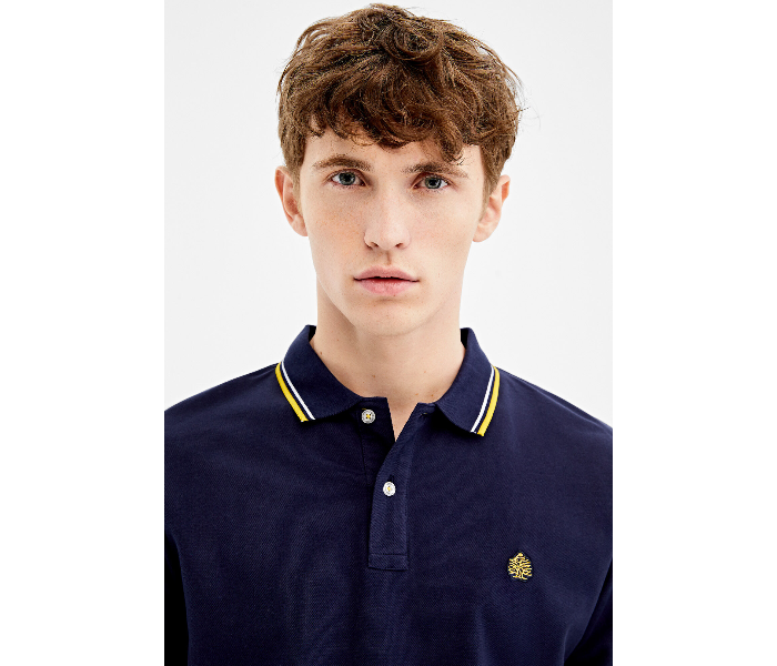 Springfield AW19 Basic Slim Fit Polo T-Shirt Small For Men - Navy - Zoom Image 1