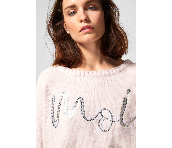 Springfield AW18 Long Sleeve Knitwear Small For Women - Light Pink - Zoom Image 4