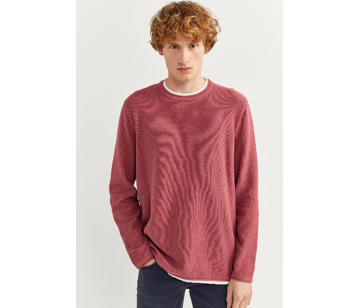 Springfield SS20 Long Sleeve Knitwear Fantasy Cotton X-Large For Men - Pink Beige - Zoom Image 1