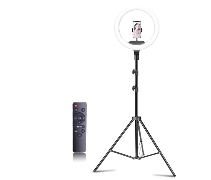 TikTok AL-33 13 Inch Live Broadcast Beauty Lamp Led Remote Control Ring light With 2.1m Tripod - Zoom Image 1