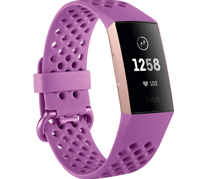 Fitbit Charge 3 Fitness Tracker - Berry Pink - Zoom Image 1