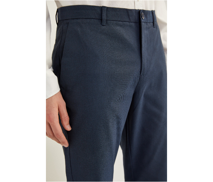 Springfield SS20 Solid Sport Trousers Chinos EU 46 For Men - Dark Blue - Zoom Image 4