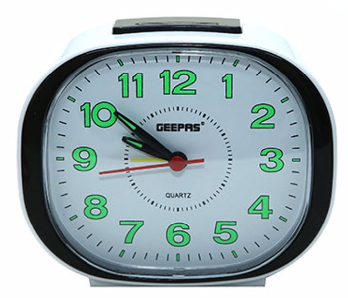 Geepas GWC26018 Bell Alarm Clock - White - Zoom Image