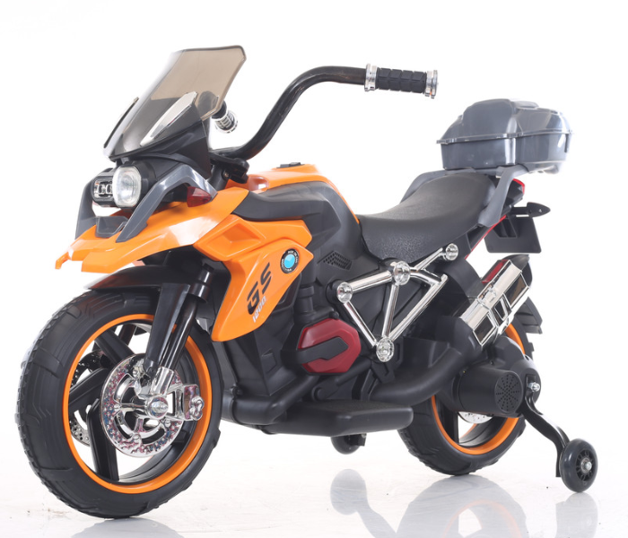 Babylove 29-9001A Babylove Motor Cycle With Mp3 TF USB Player - Orange - Zoom Image