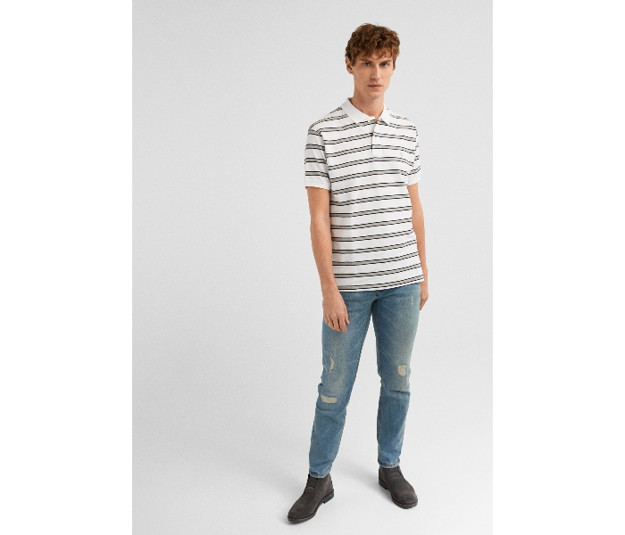 Springfield SS19 Basic Slim Fit Polo T- Shirt XX-Large For Men - Stripe - Zoom Image 4