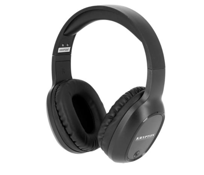 Krypton KNHP5347 Wireless and Wired Mode Bluetooth Headphone - Black - Zoom Image 2