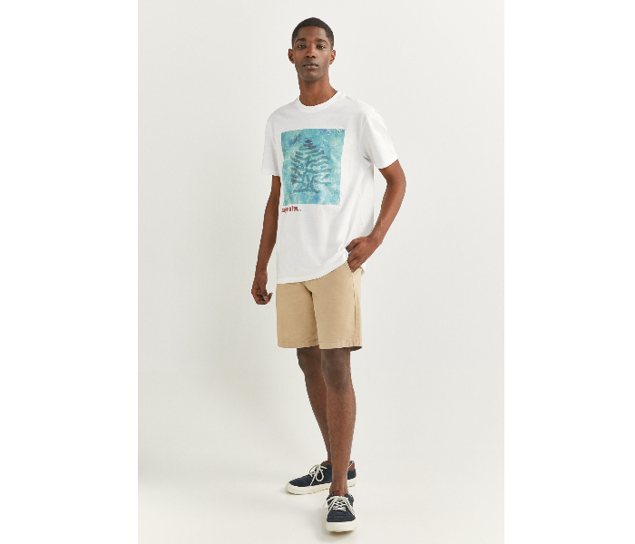 Springfield SS20 SPF Short Sleeve T-shirt XL - White and Blue - Zoom Image 4