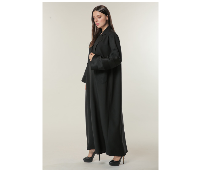 Moistreet Extra Large Black Casual Coat Style Abaya - Zoom Image 4