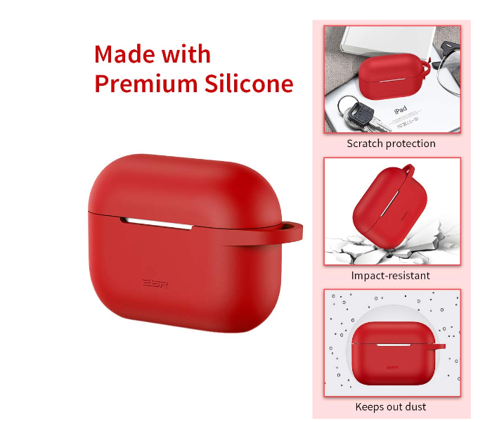 ESR Upgraded Protective Cover for AirPods Pro Case - Red - Zoom Image 2