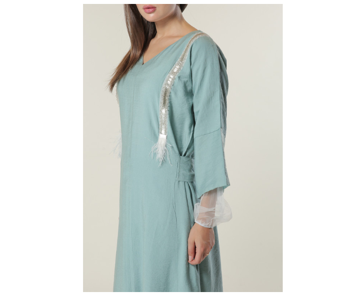 Moistreet Extra Small Green Kaftan - Zoom Image 4