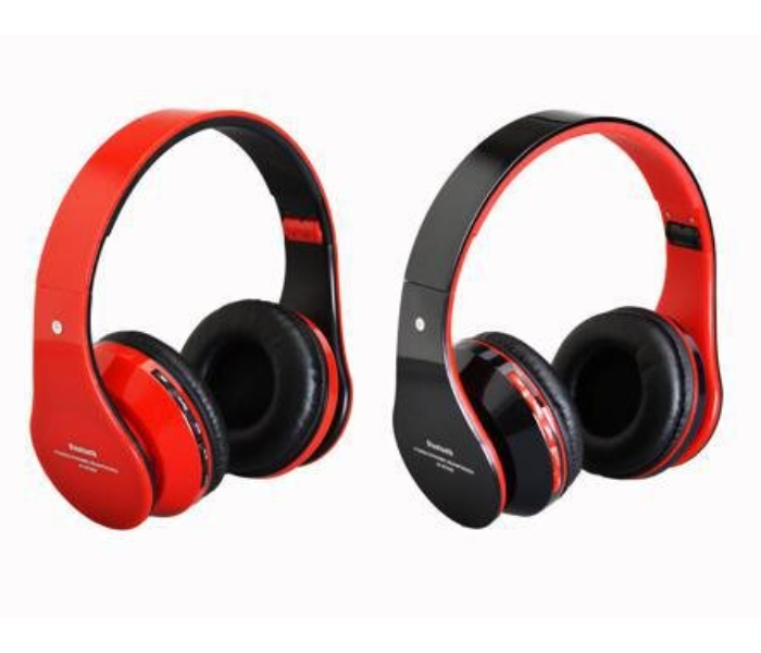 Krypton KNHP5046 Wireless Bluetooth Headphone - Black and Red - Zoom Image