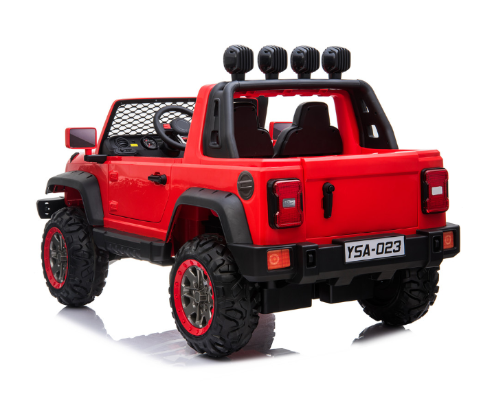 Babylove 29-023A Fc-Jeep Wrangler Rechargable Car With Remote And 2motor Music And Light - Red - Zoom Image 3