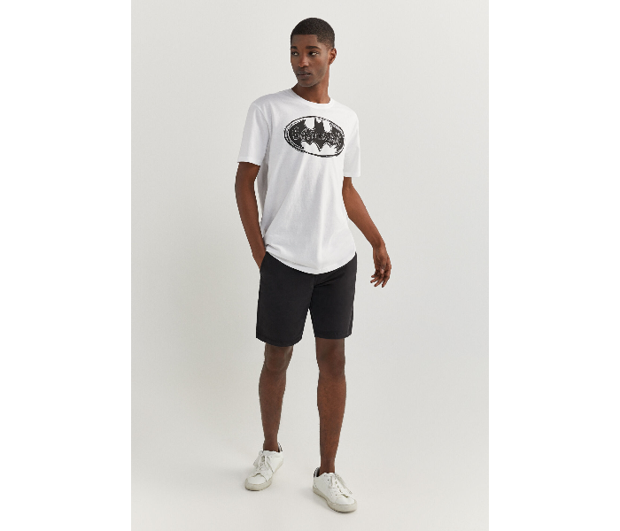 Springfield SS20 Regular fit Batman Print T-Shirt Large For Men - White - Zoom Image 3