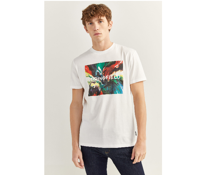 Springfield SS20 SPF Short Sleeve T-shirt Medium - White - Zoom Image 2