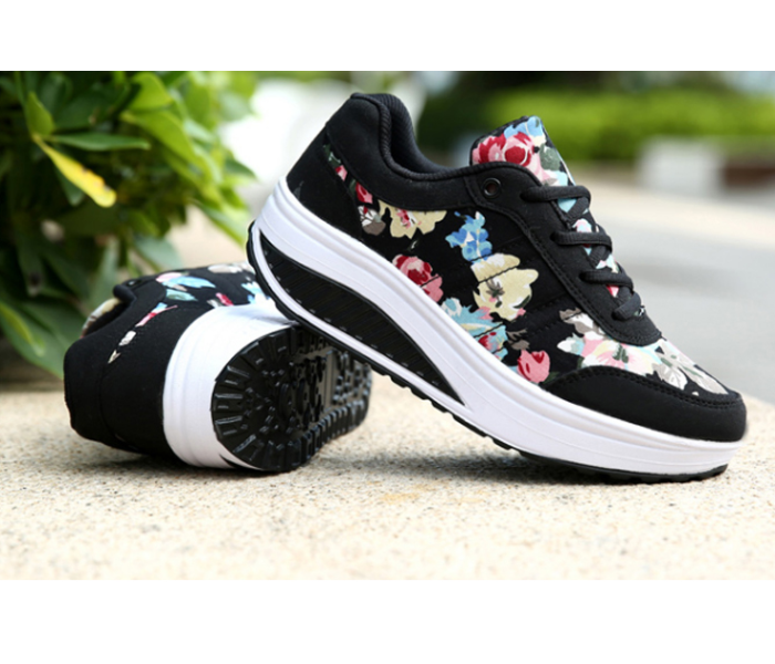 New Women Fashion Sneakers Femme Comfortable Shoes EU-41 -Black - Zoom Image 2