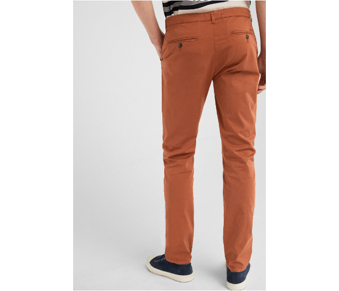 Springfield SS19 Solid Sport Trouser Chinos EU 38 For Men – Light Brown - Zoom Image 2