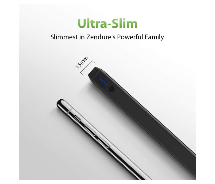 Zendure 10000 mAh Slim Power Bank - Black - Zoom Image 3