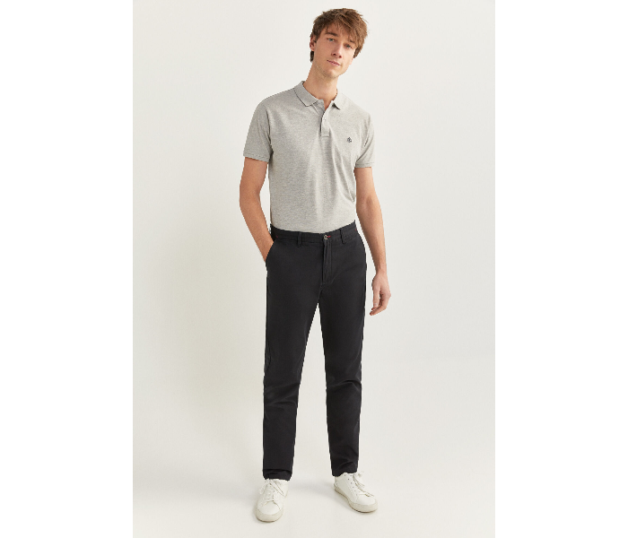 Springfield SS20 Solid Sport Trousers Chinos EU 46 For Men - Black - Zoom Image 1