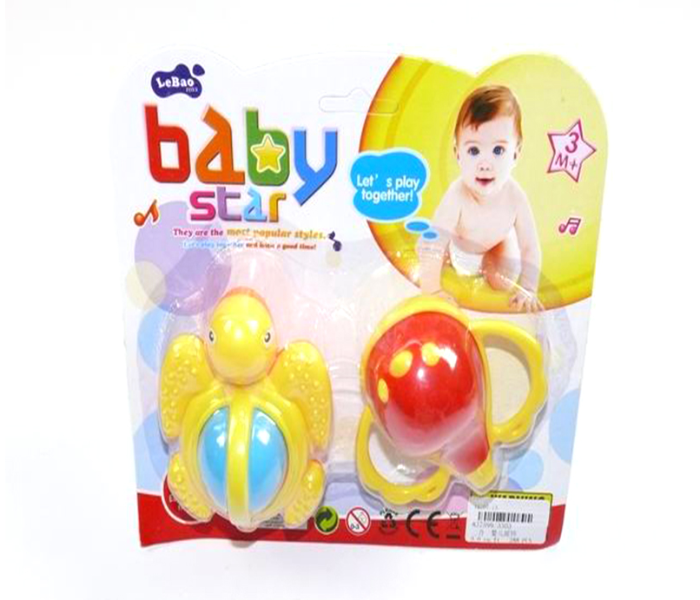 Babylove 15-3303-3305 Baby Rattle 2 In1 Bell - Zoom Image