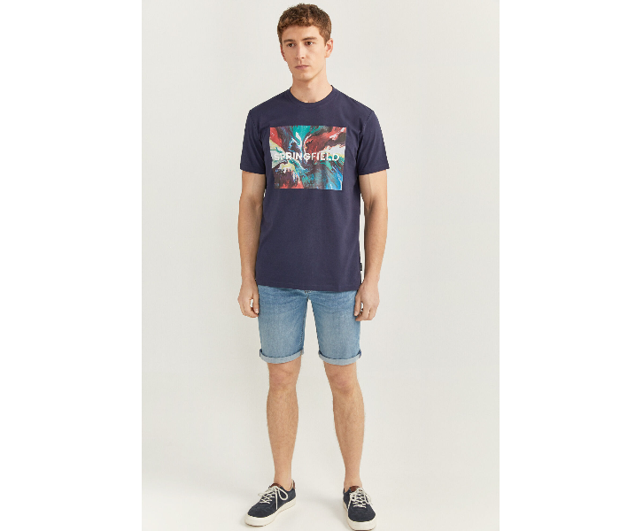 Springfield SS20 SPF Short Sleeve T-shirt Small - Dark Blue - Zoom Image 3