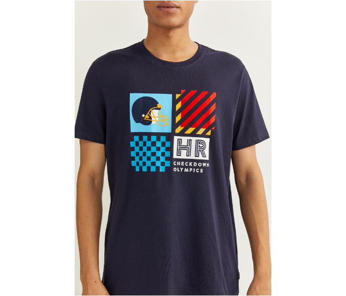 Springfield SS20 SPF Printed Short Sleeve T-shirt Extra Small - Dark Blue - Zoom Image 2